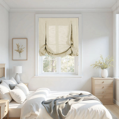 Isabella Cotton Tulip Roman Shade Cord Lift