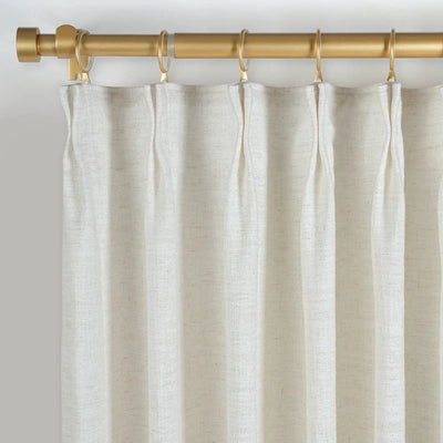 Liz Linen Curtains with Border Trim (Sold per Pair) -TWOPAGES