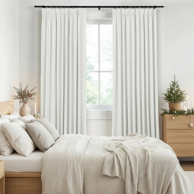 Lila 100% Blackout Drape Pleated- -TWOPAGES