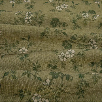 Sara Le Print Linen Pleated Cafe Curtains -TWOPAGES