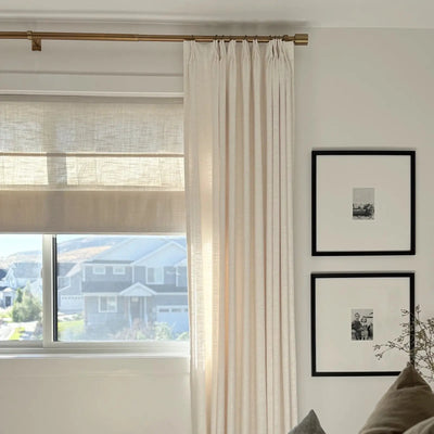 Motorized Roman Shade Cordless -TWOPAGES