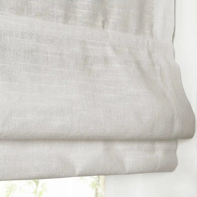 Custom Flat Fold Roman Shade Cordless- -TWOPAGES