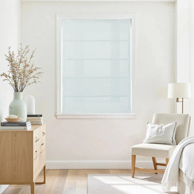 Jawara Linen Cotton Roman Shade Cordless- -TWOPAGES