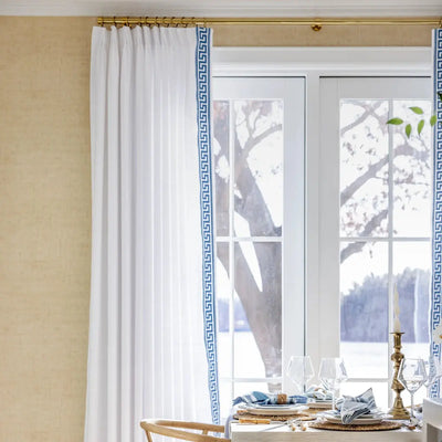Custom Curtains with Trim Border(Sold per Pair) -TWOPAGES