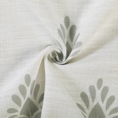 Stefana Silber Print Linen Blend Curtain Drapery Pleated -TWOPAGES