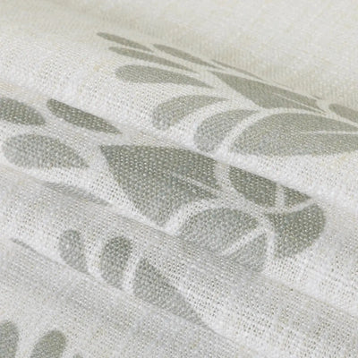 Stefana Silber Print Linen Blend Curtain Drapery Pleated -TWOPAGES