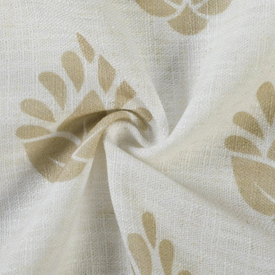 Stefana Silber Print Linen Blend Curtain Drapery Pleated -TWOPAGES