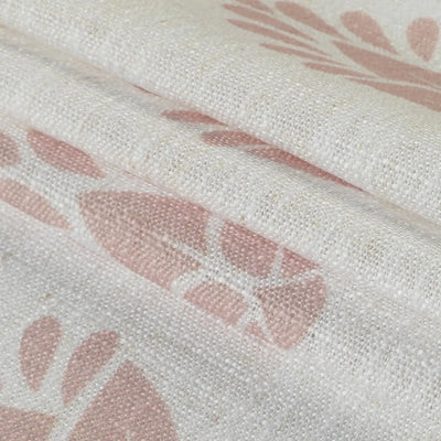 Stefana Silber Print Linen Blend Curtain Drapery Pleated -TWOPAGES