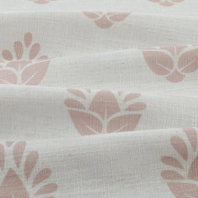 Stefana Silber Print Linen Blend Curtain Drapery Pleated -TWOPAGES