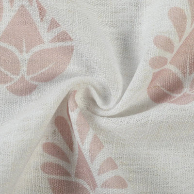 Stefana Silber Print Linen Blend Curtain Drapery Pleated -TWOPAGES