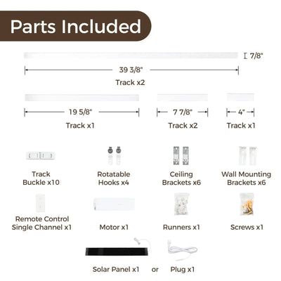 Lark Motorized Curtain Tracks -TWOPAGES CURTAINS