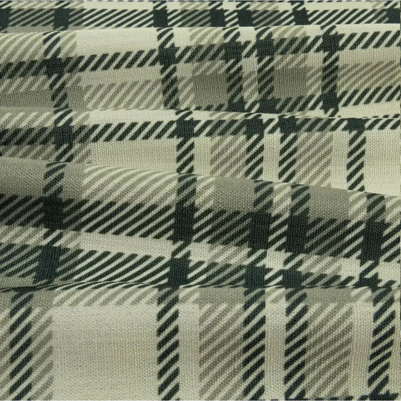 Sara Le Print Linen Pleated Cafe Curtains -TWOPAGES
