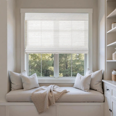 Natural Paper Bamboo Woven Shade - Sand White -TWOPAGES CURTAINS