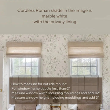 Natural Paper Bamboo Woven Shade - Marble White TWOPAGES CURTAINS