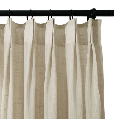 Flynn Airy Lightweight Sheer Curtain Pleated -TWOPAGES