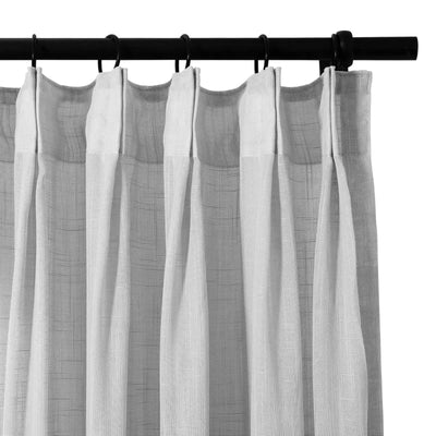 Flynn Airy Lightweight Sheer Curtain Pleated -TWOPAGES
