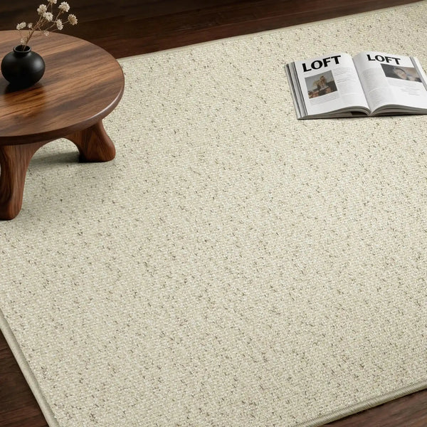 Elvis Popcorn-Textured Wool Rug | TWOPAGES Curtains