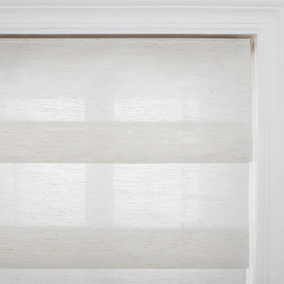 Soft Fold Sheer Roman Shades Cordless