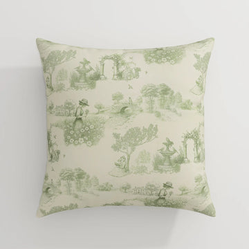 MS. MAVERICK MUSE x TWOPAGES Print Linen Cotton Pillow Cover