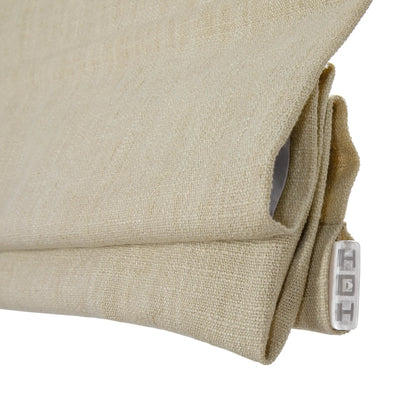 Custom Linen Roman Shade Cordless