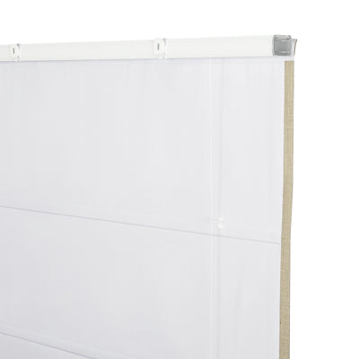 Custom Linen Roman Shade Cordless
