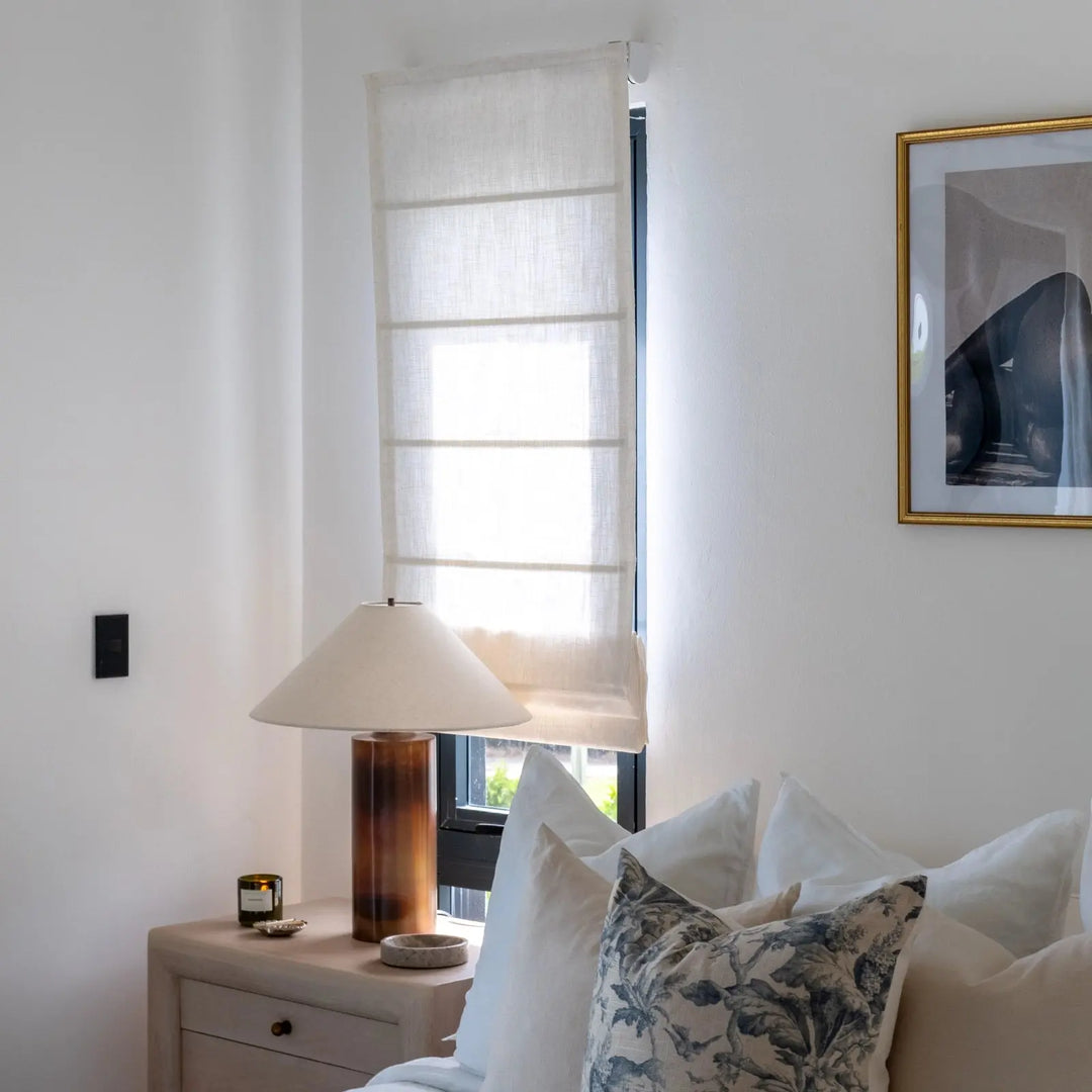 Motorized Roman Shade Cordless -TWOPAGES