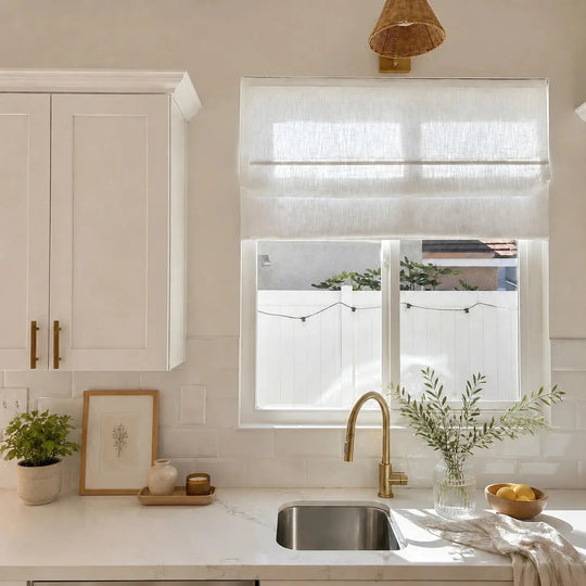 Liz Linen Roman Shade Cordless- -TWOPAGES