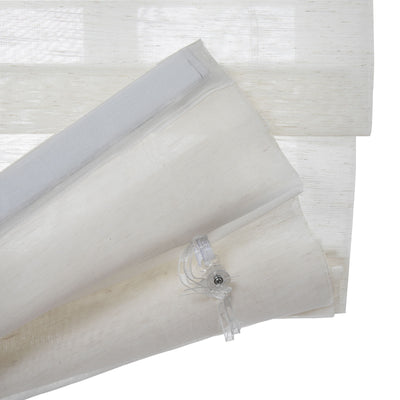 Top Down Bottom Up Soft Fold Sheer Roman Shades Cordless