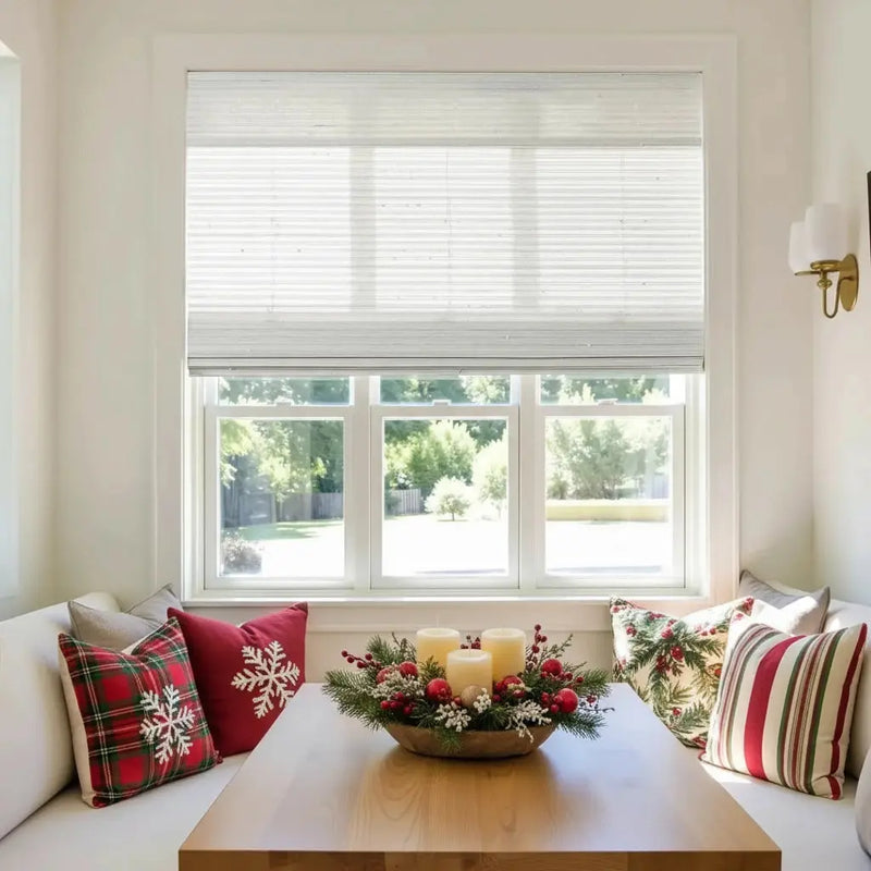 Lay Natural Paper Bamboo Woven Shade - Marble White- -TWOPAGES CURTAINS