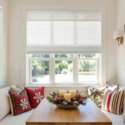 Lay Natural Paper Bamboo Woven Shade - Marble White- -TWOPAGES CURTAINS