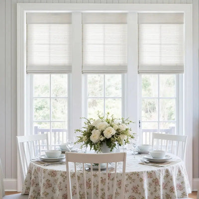 Natural Paper Bamboo Woven Shade - Marble White -TWOPAGES CURTAINS