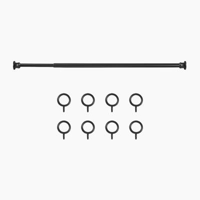 Milo Cafe Curtain Rods with Rings -TWOPAGES