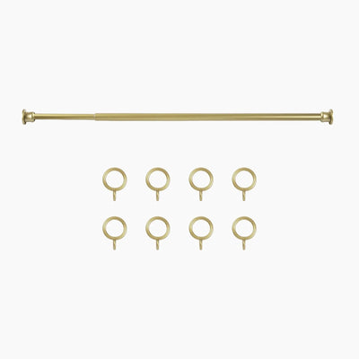 Milo Cafe Curtain Rods with Rings -TWOPAGES