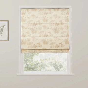 MS. MAVERICKMUSE x TWOPAGES No-Drill Flat Fold Roman Shade Cordless- -TWOPAGES