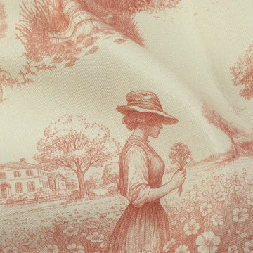 MS. MAVERICK MUSE x TWOPAGES Print Linen Cotton Roman Shade Cordless