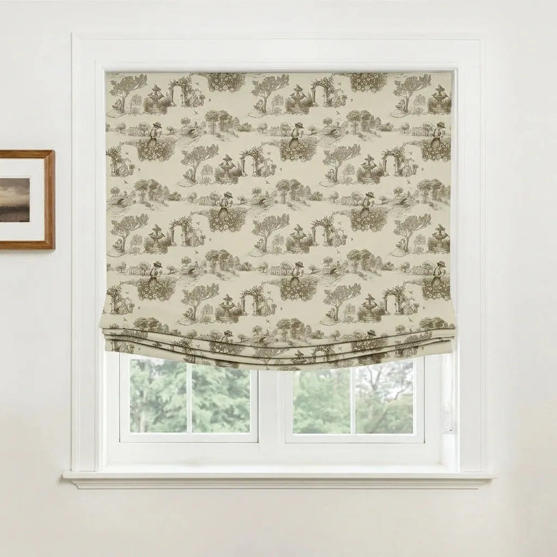 MS. MAVERICK MUSE x TWOPAGES Relaxed Roman Shade Cord Lift- -TWOPAGES