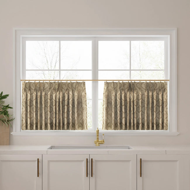 Sabrina Ramkhelawan Canyon Grove Vintage Print Cotton Cafe Curtains - TWOPAGES CURTAINS