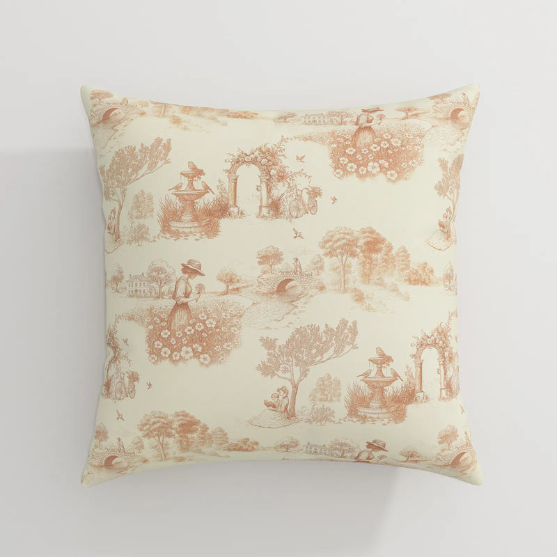 MS. MAVERICK MUSE x TWOPAGES Print Linen Cotton Pillow Cover