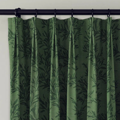 Sara Le Print Linen Cafe Curtains Pleated -TWOPAGES