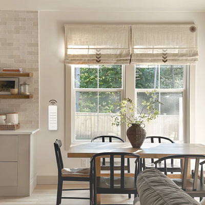 Motorized Roman Shade Cordless -TWOPAGES