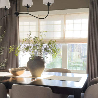 Patti Belgian Linen Roman Shade Cordless -TWOPAGES