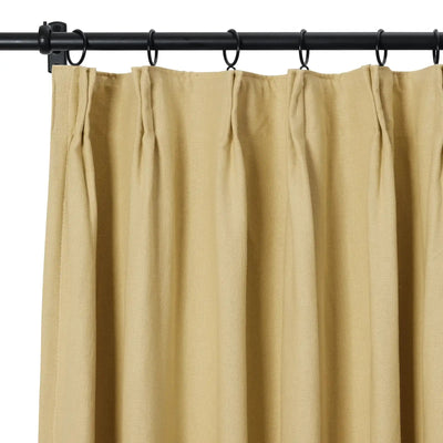 Broad 100% Cotton Plain Weave Curtain Pleated -TWOPAGES