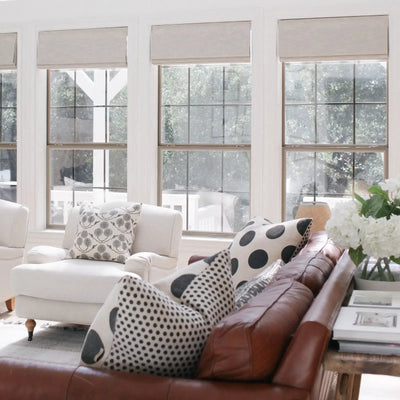 Motorized Roman Shade Cordless -TWOPAGES