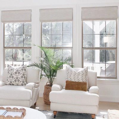 Motorized Roman Shade Cordless -TWOPAGES