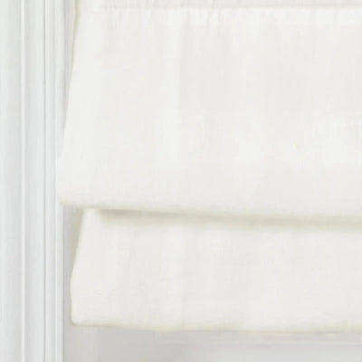 Custom Roman Shade with Trim Border Cordless -TWOPAGES