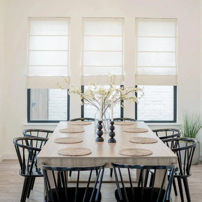 Patti Belgian Linen Roman Shade Cordless -TWOPAGES