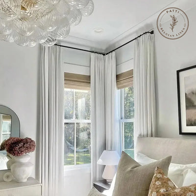 Patti Premium Belgian Linen Curtain Pleated -TWOPAGES