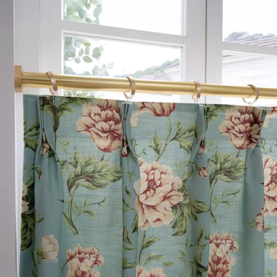Holly Country Floral Drapery Pleated (102 inches Length Limit) -TWOPAGES