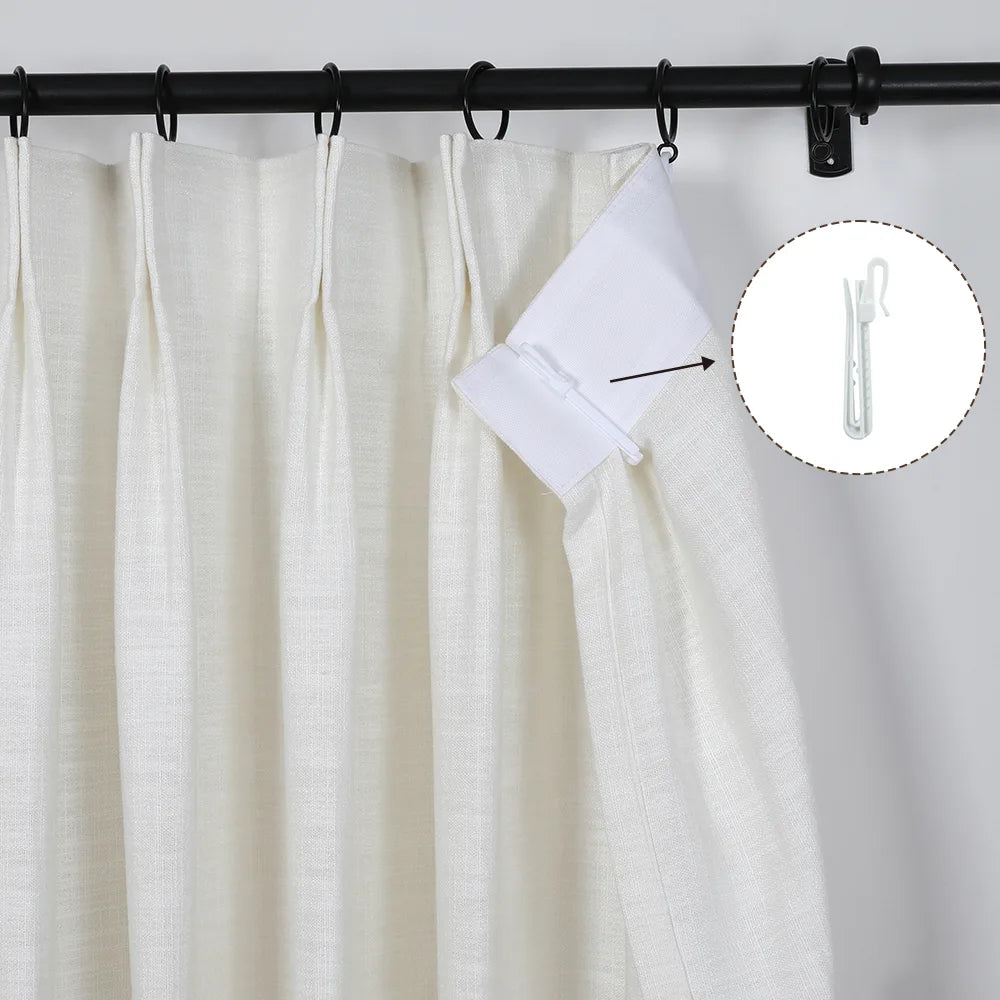 Drapery Adjustable Plastic Pin Hook TWOPAGES Curtains