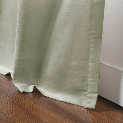 Veda Luster Cotton Velour Drapery Pleated -TWOPAGES